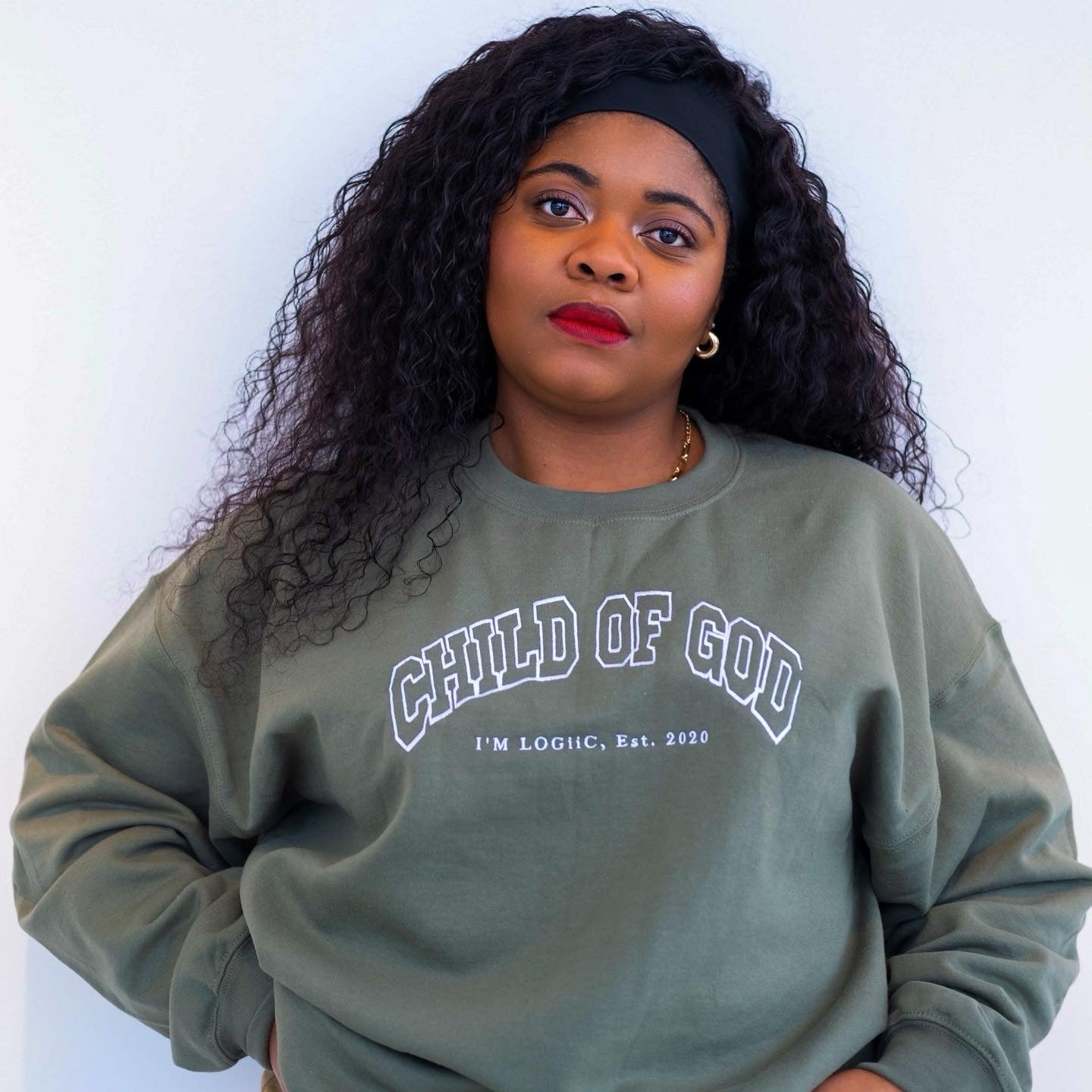 Order our Child of God crew neck sweater. perfect for any season, warm in the winter, cool enough for the warmer days.