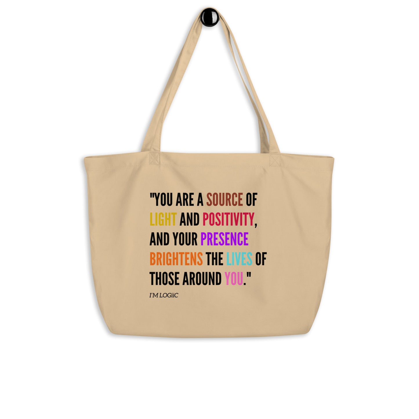 Source of Light Large organic tote bag