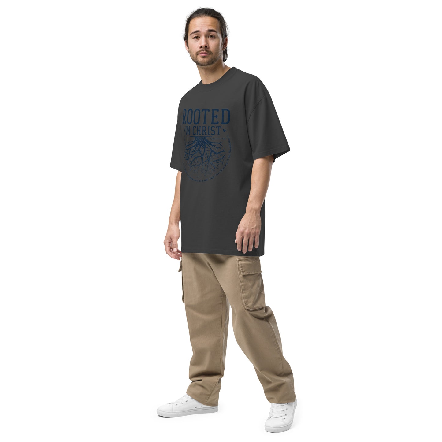 Rooted Oversized faded t-shirt