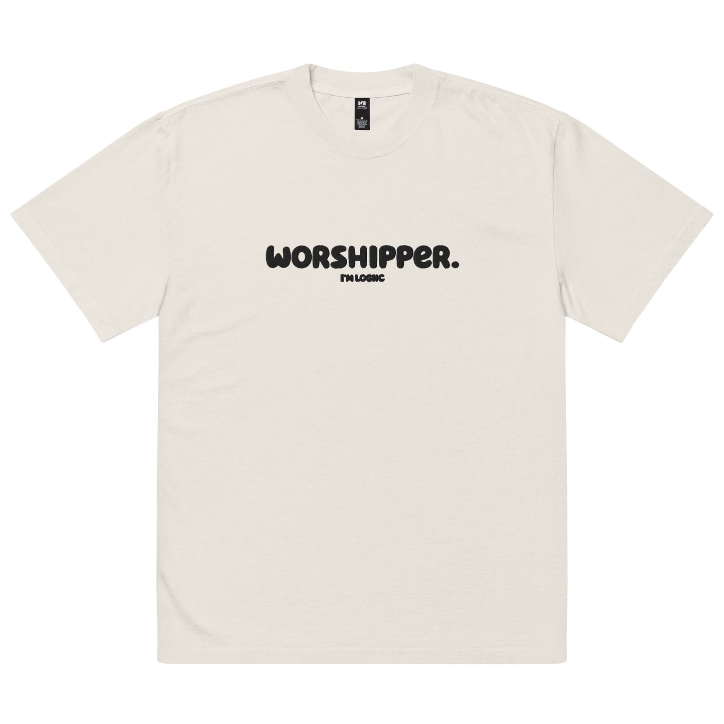 Worshipper Oversized faded t-shirt