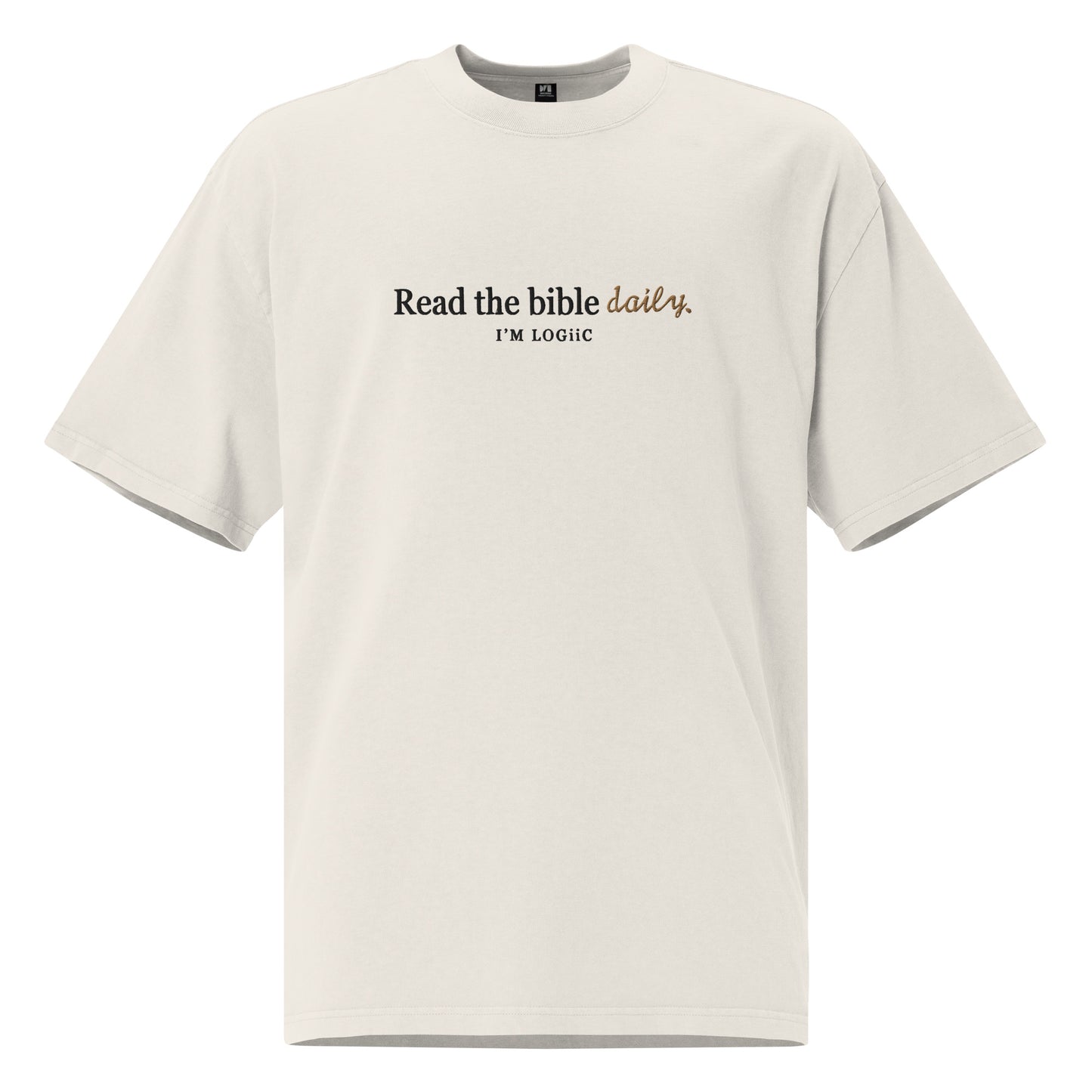 Read the Bible Oversized faded t-shirt