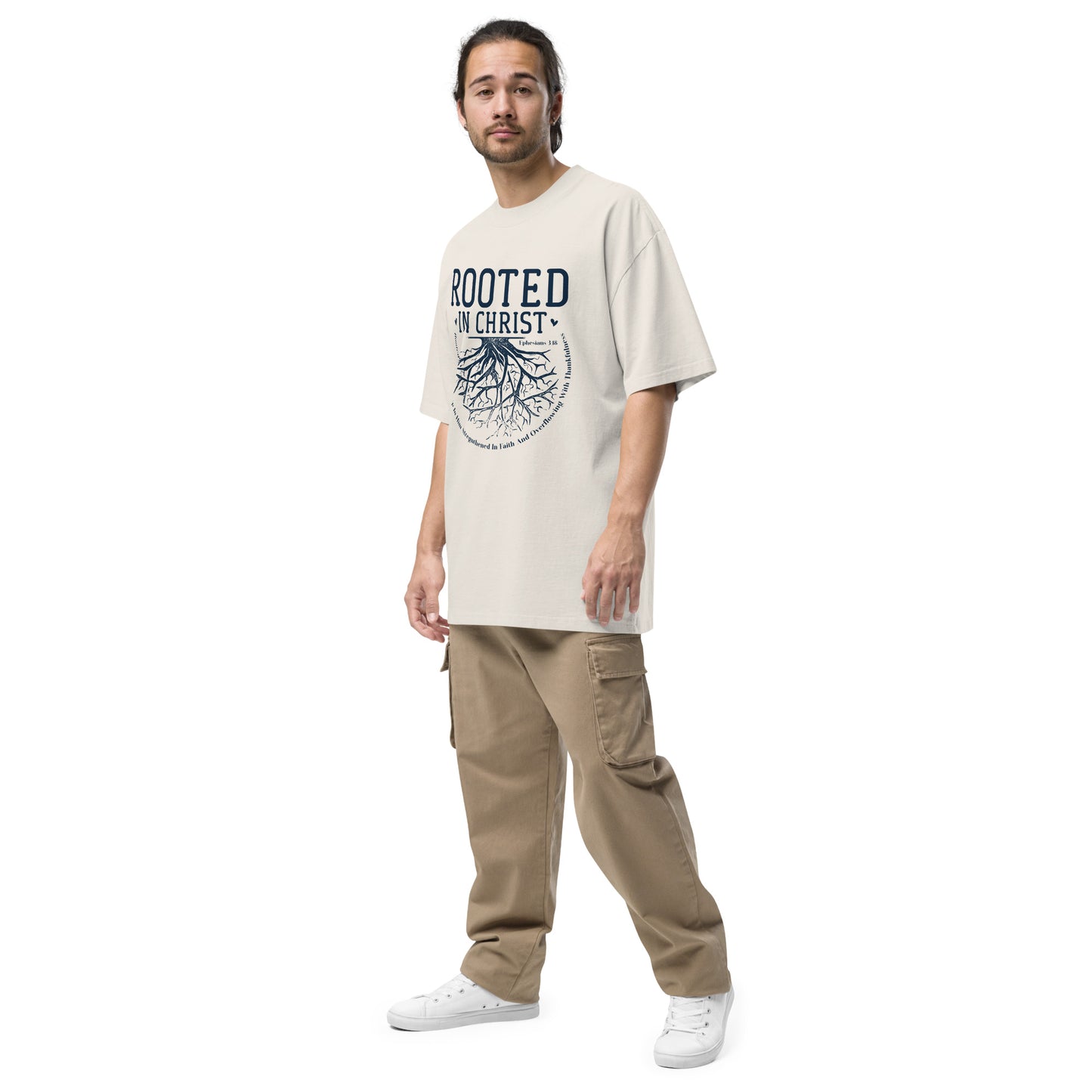 Rooted Oversized faded t-shirt