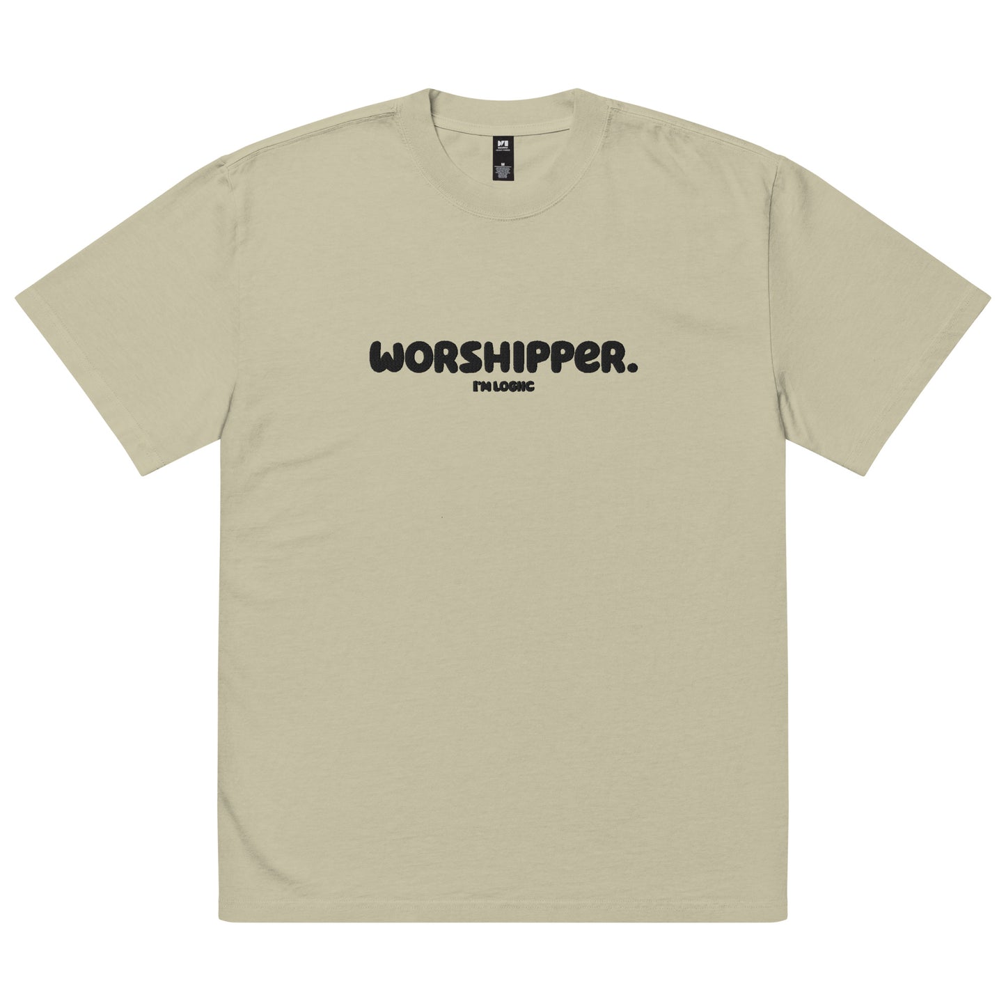Worshipper Oversized faded t-shirt