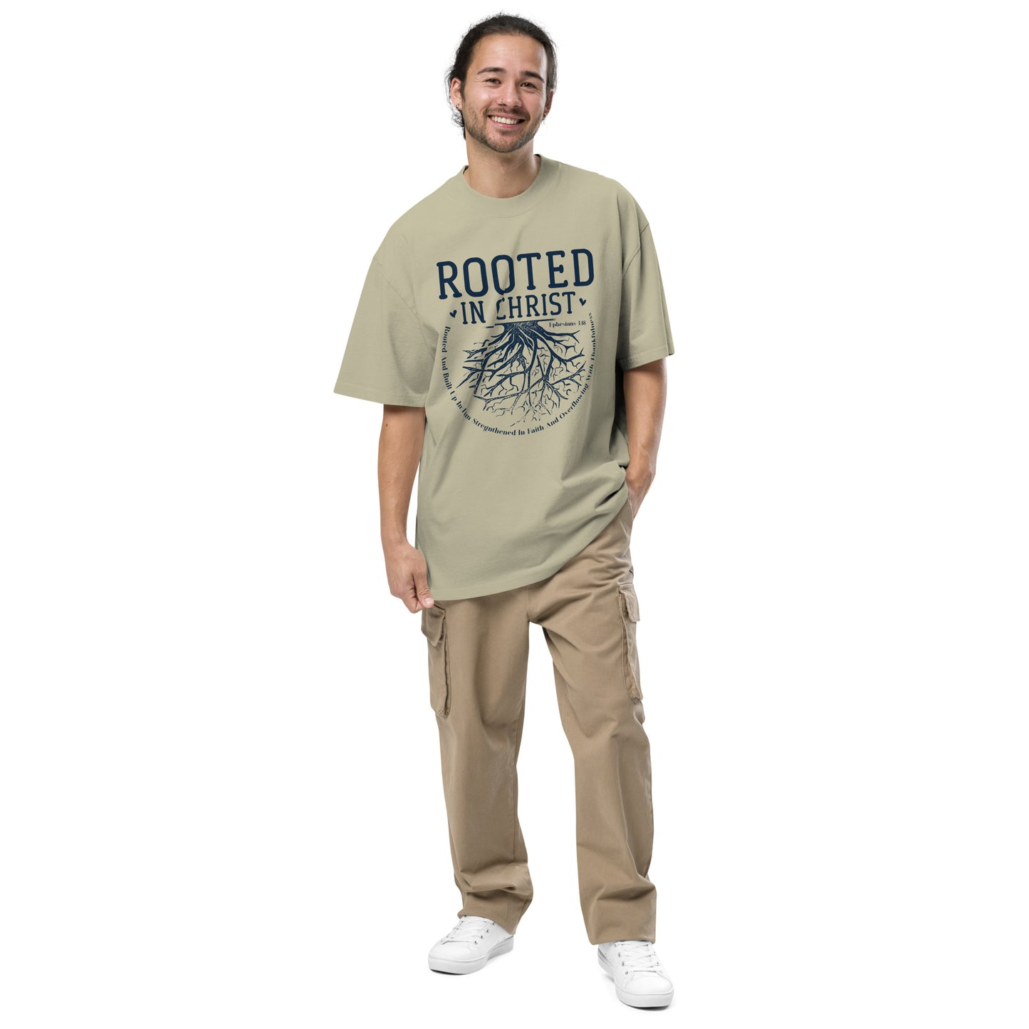 Rooted Oversized faded t-shirt