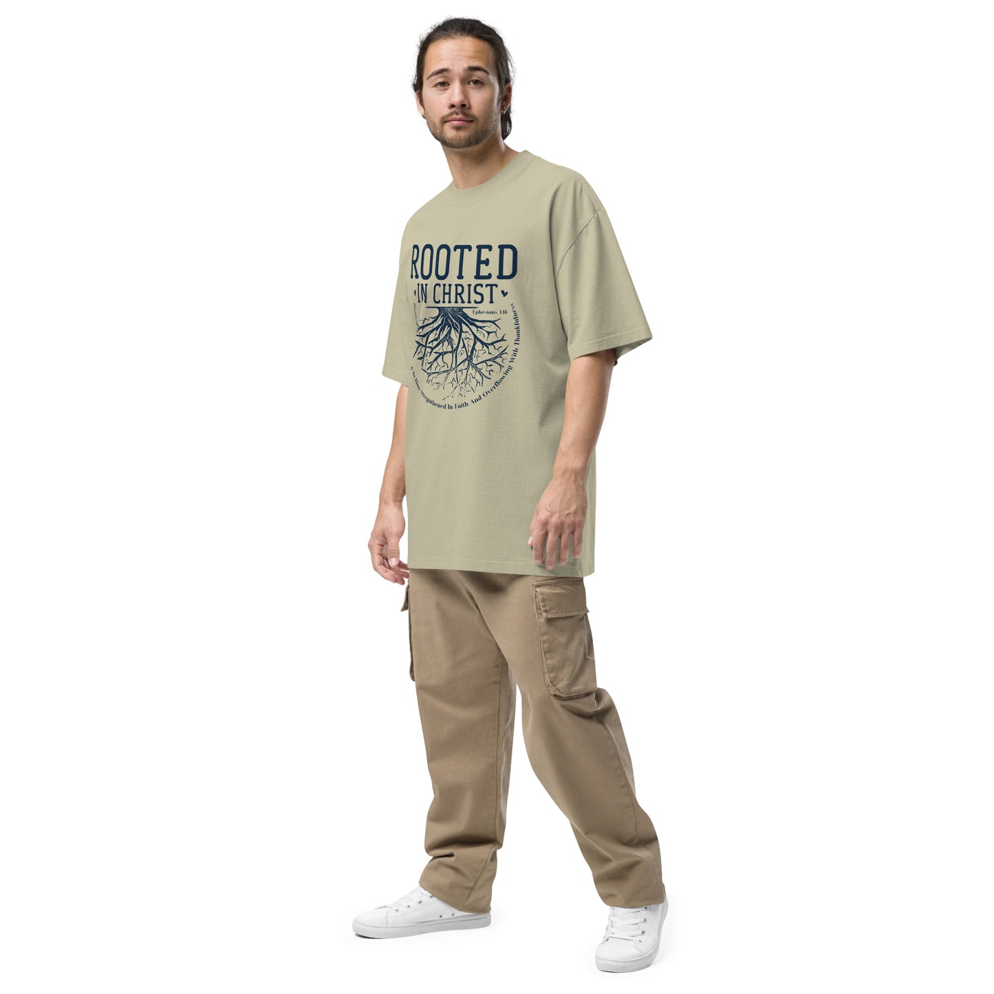 Rooted Oversized faded t-shirt