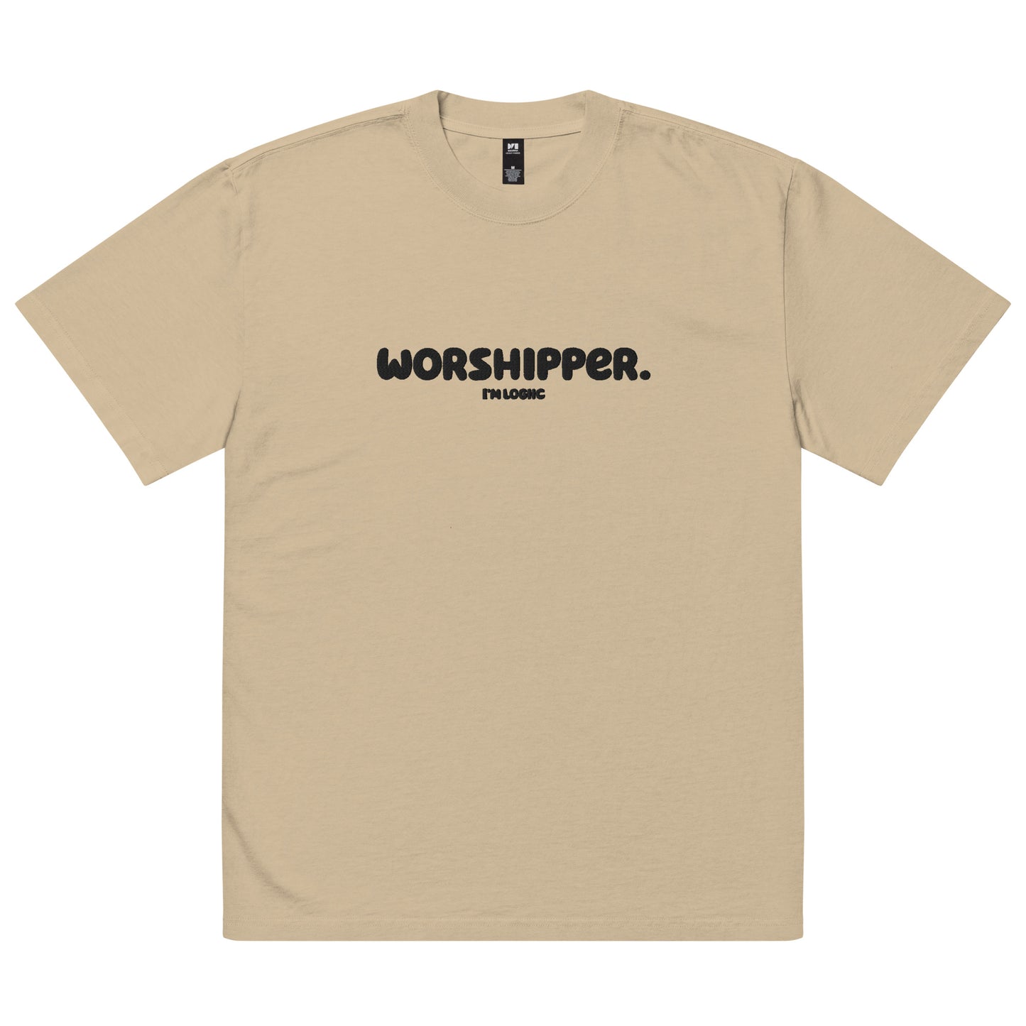 Worshipper Oversized faded t-shirt