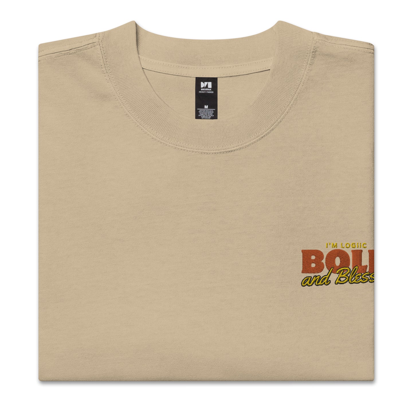 Bold & Blessed corner Oversized faded t-shirt