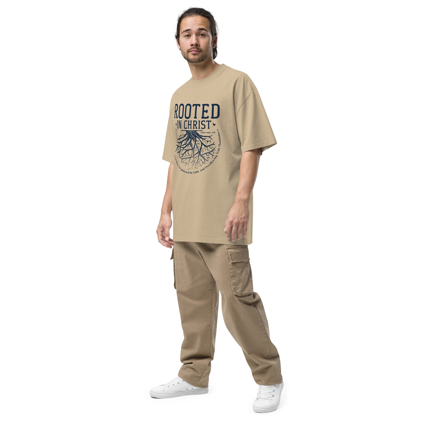 Rooted Oversized faded t-shirt