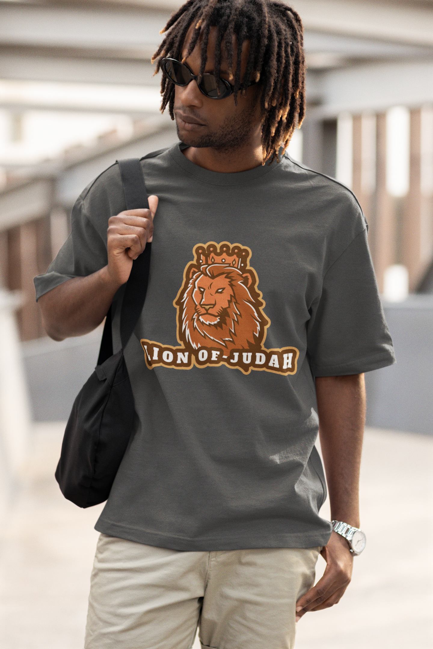 Lion of Judah Oversized faded t-shirt