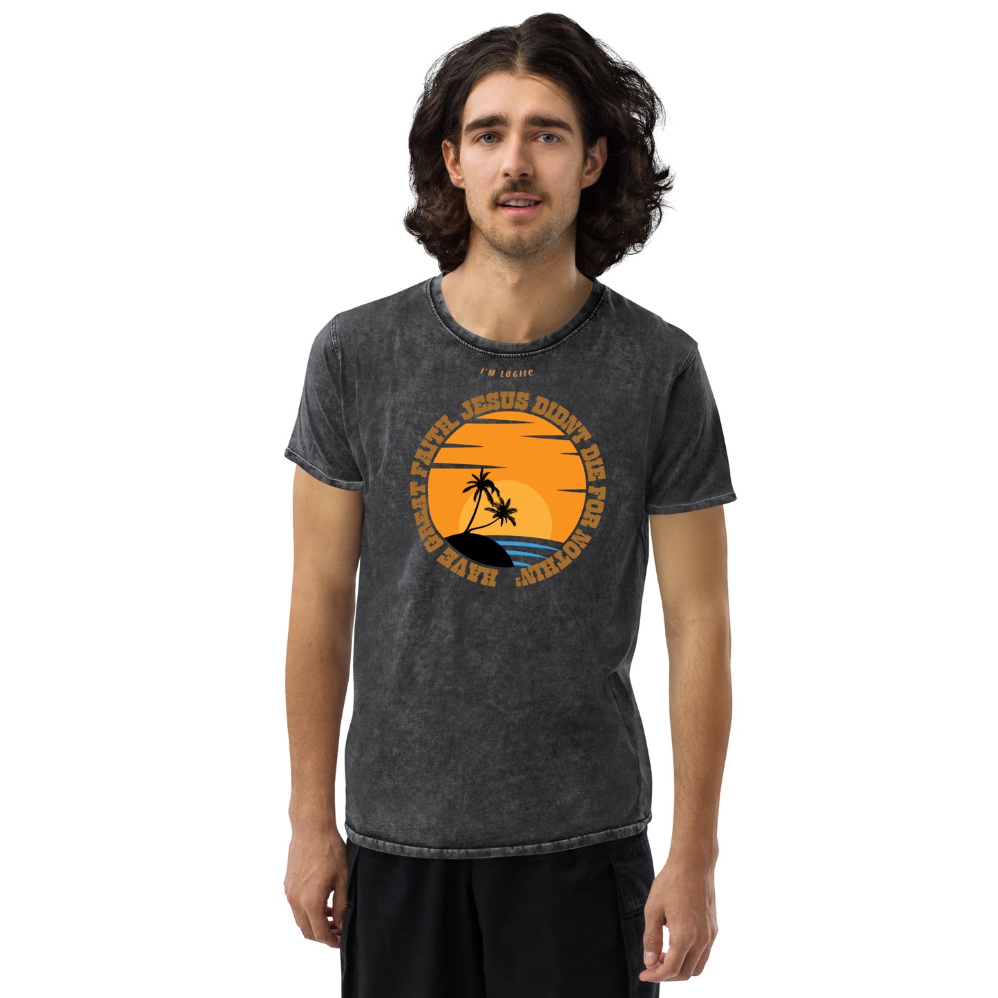 GREAT FAITH Denim T-Shirt