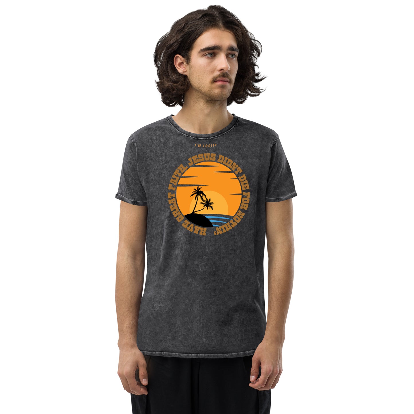 GREAT FAITH Denim T-Shirt