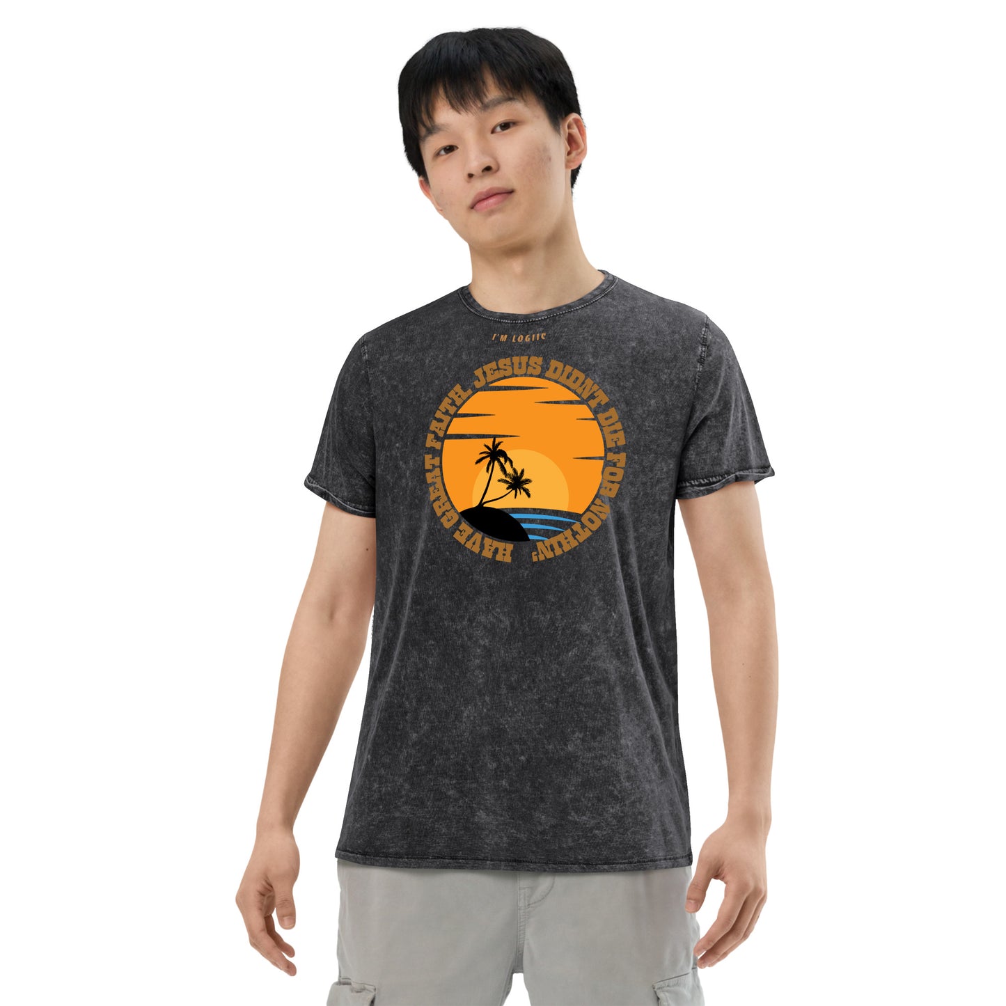 GREAT FAITH Denim T-Shirt