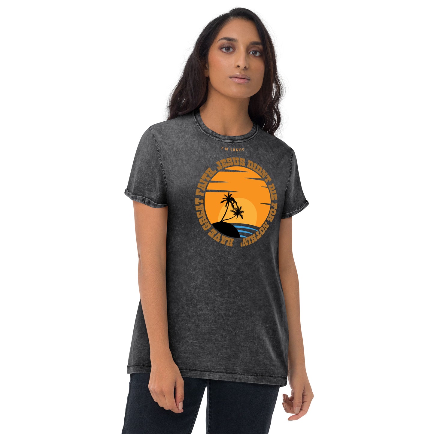GREAT FAITH Denim T-Shirt