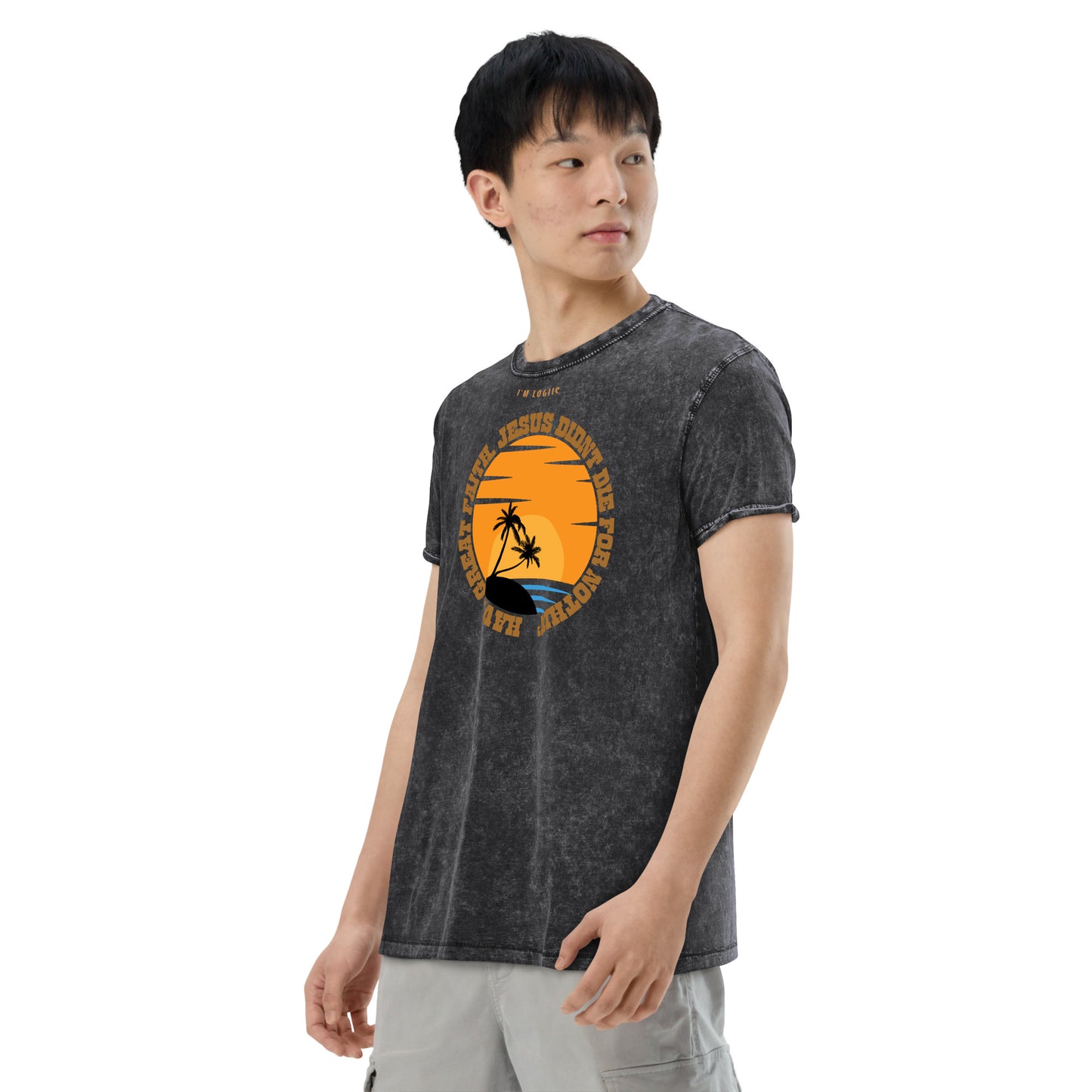 GREAT FAITH Denim T-Shirt