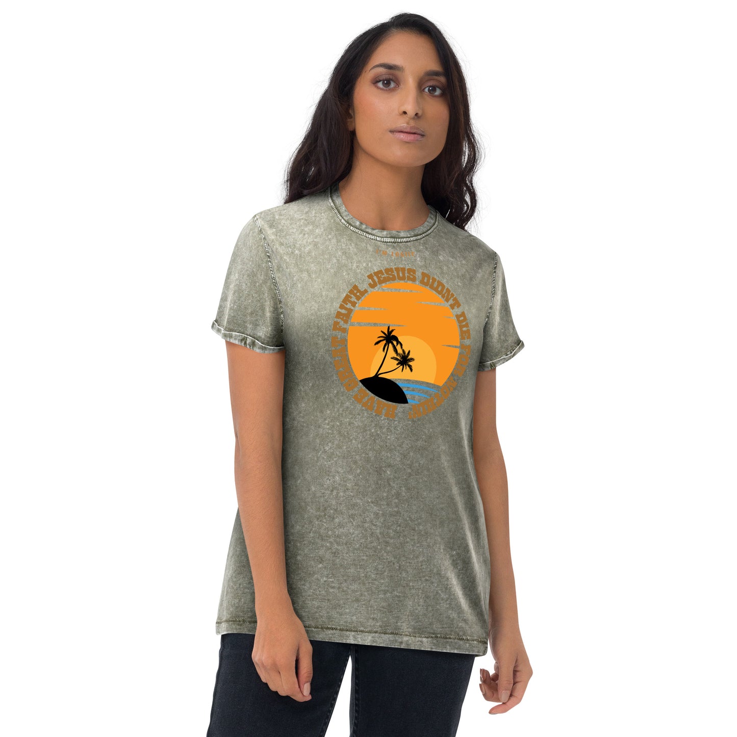 GREAT FAITH Denim T-Shirt