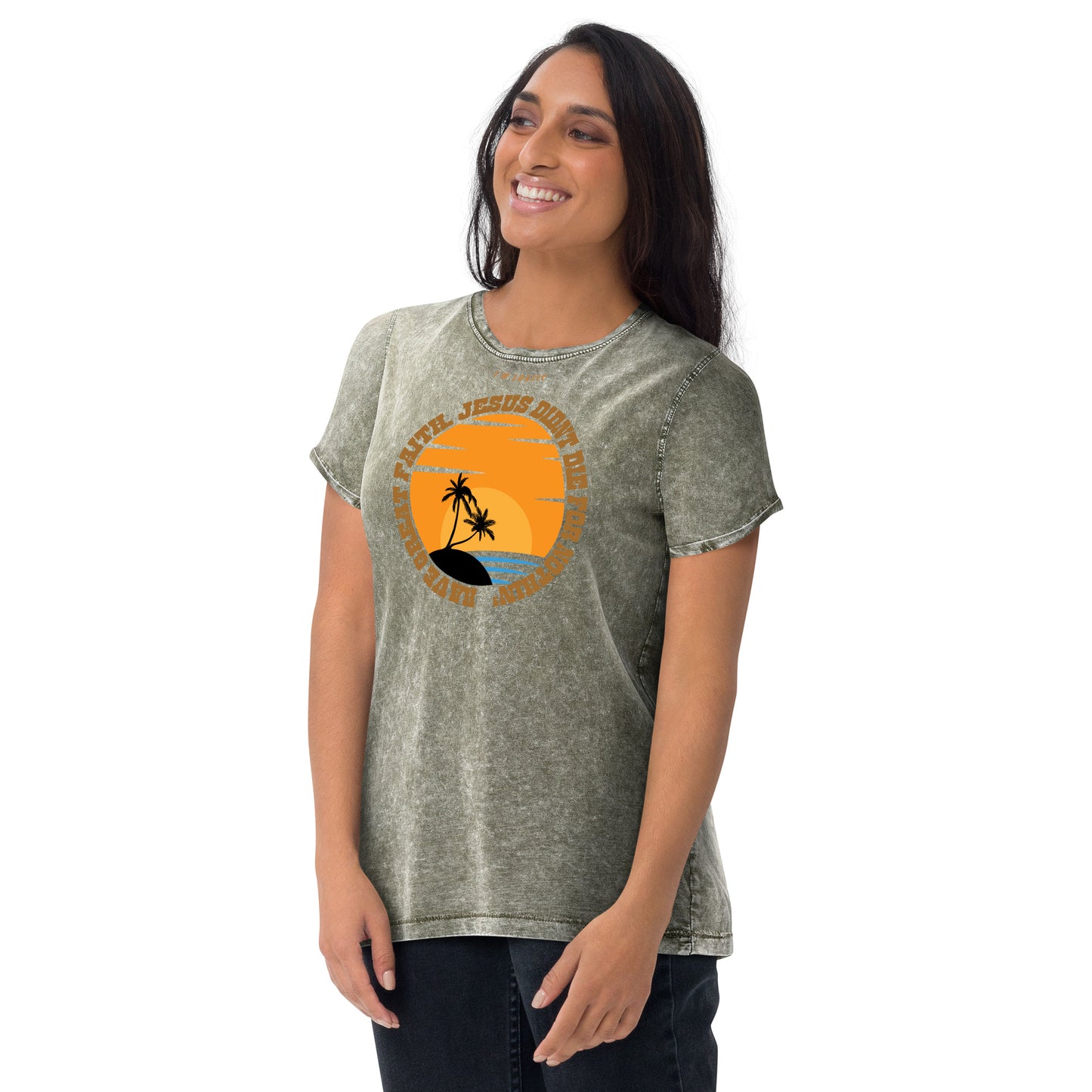 GREAT FAITH Denim T-Shirt