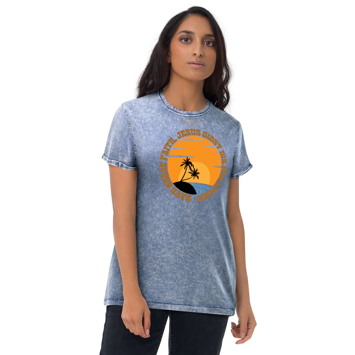 GREAT FAITH Denim T-Shirt