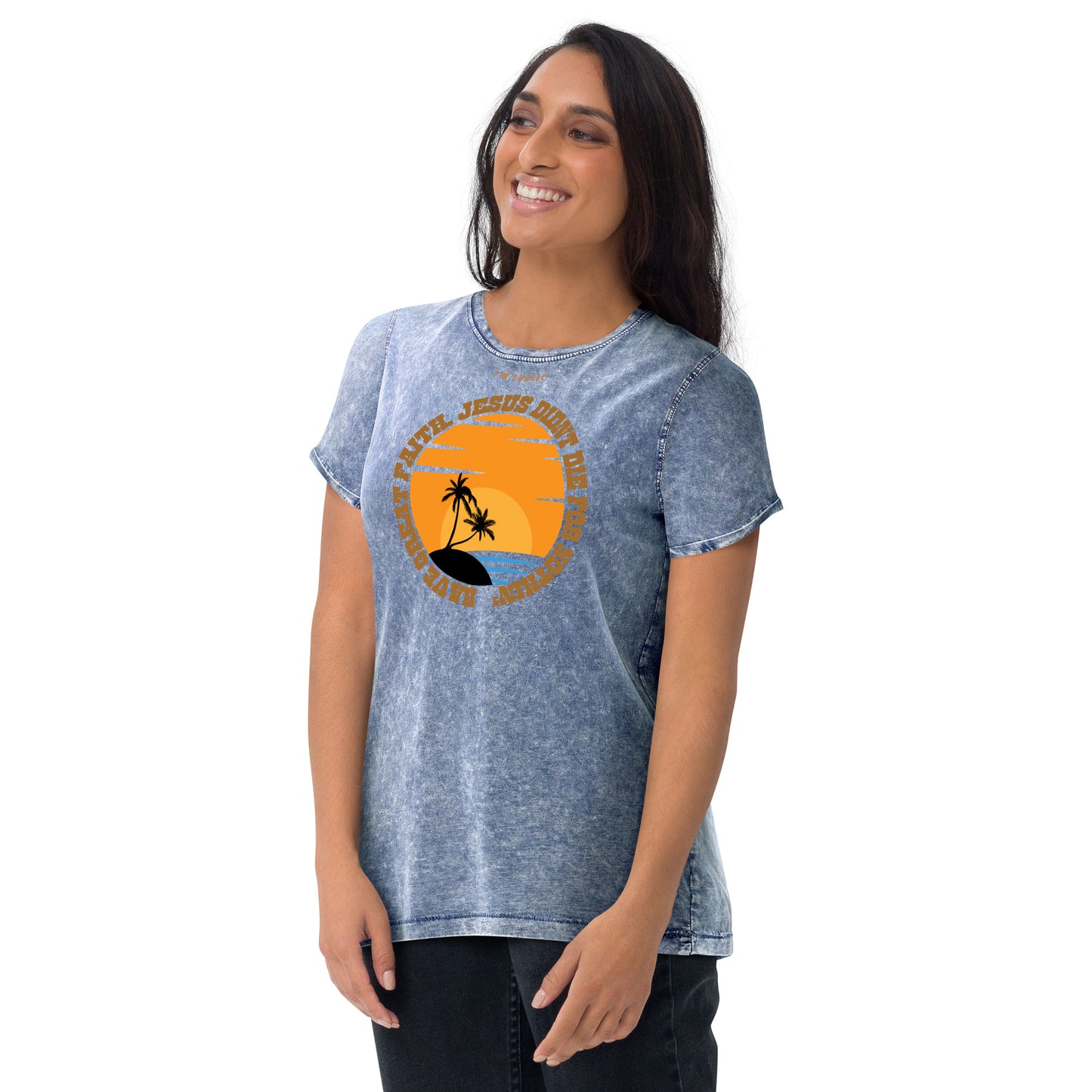GREAT FAITH Denim T-Shirt