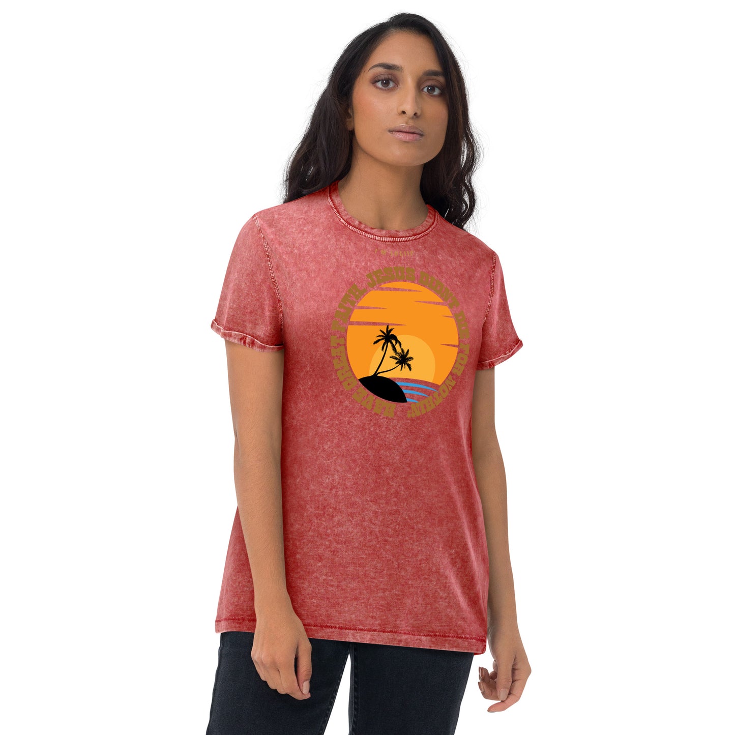 GREAT FAITH Denim T-Shirt