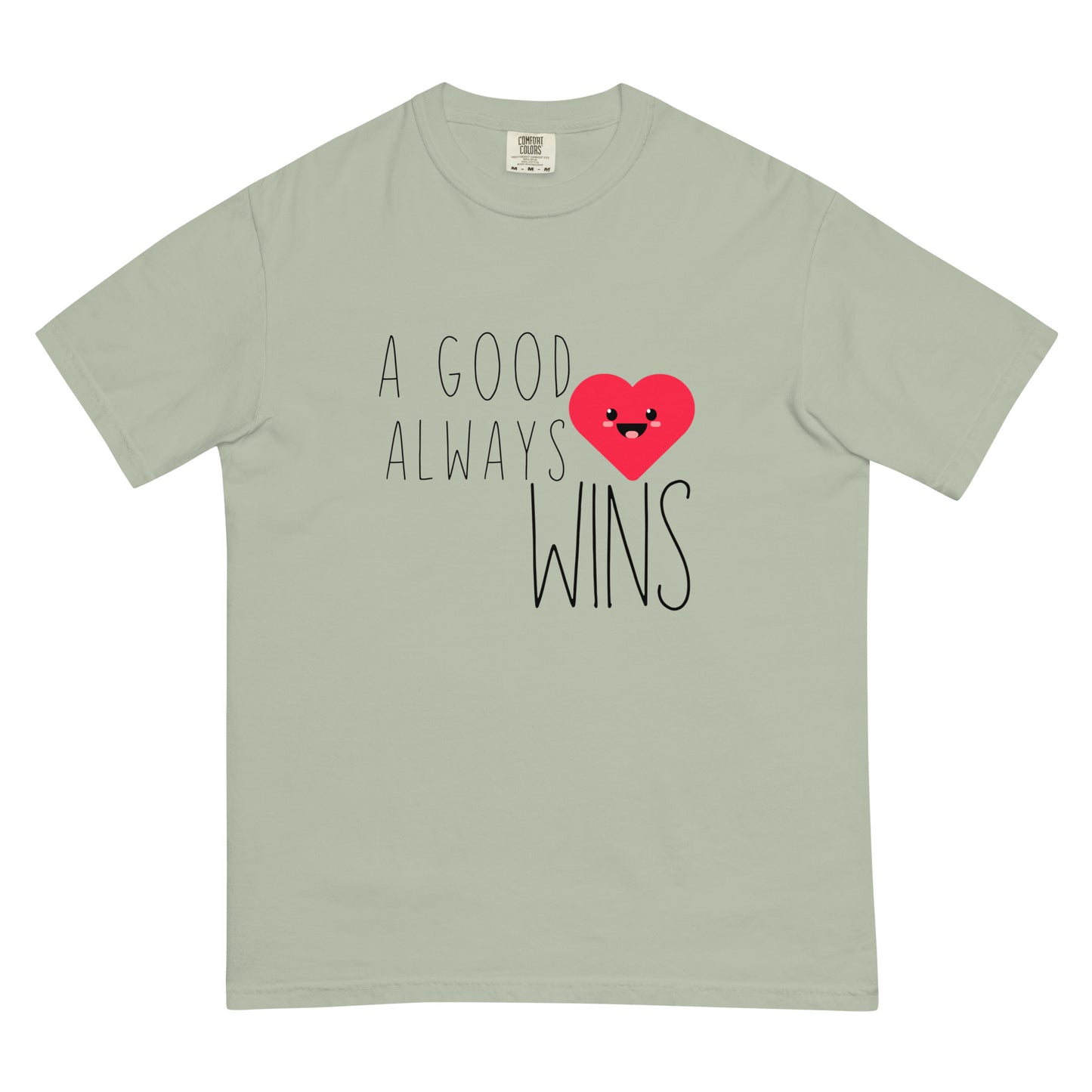 A Good Heart Unisex garment-dyed heavyweight t-shirt
