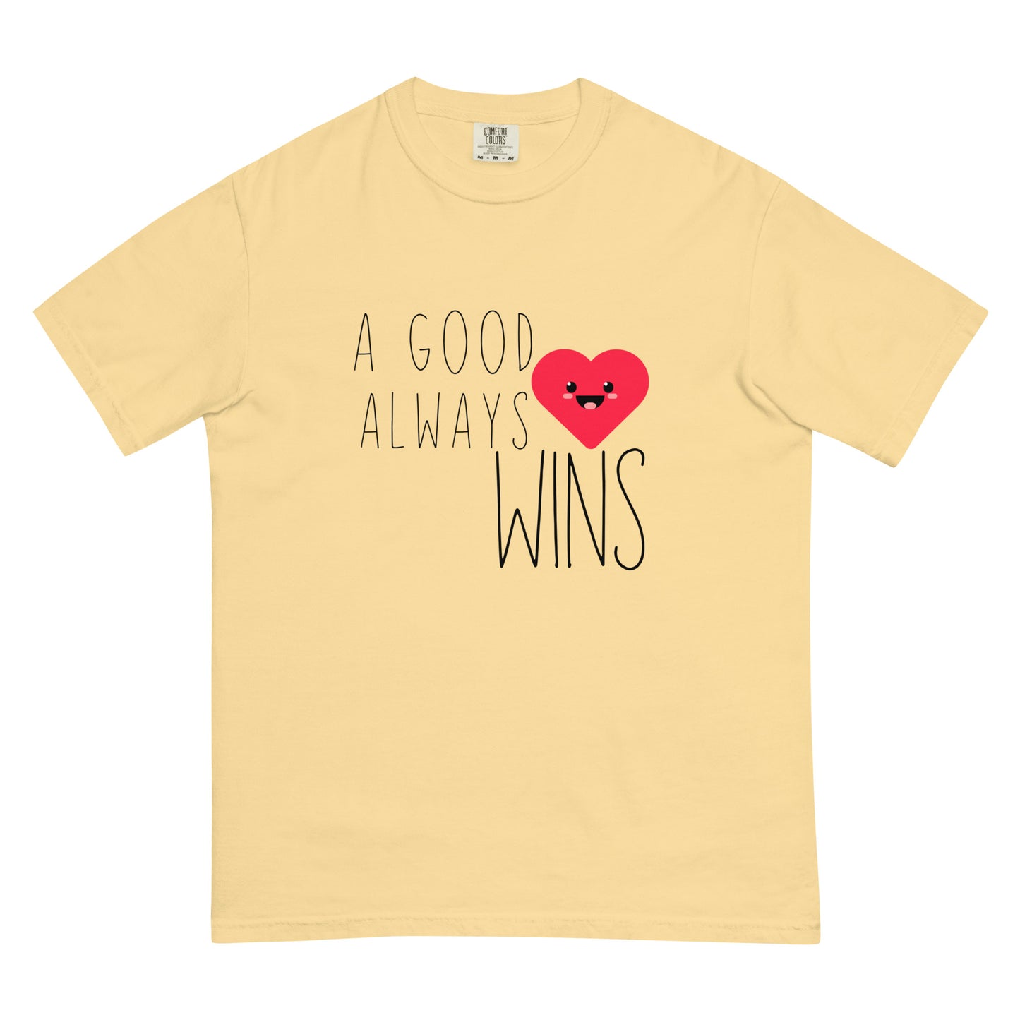 A Good Heart Unisex garment-dyed heavyweight t-shirt