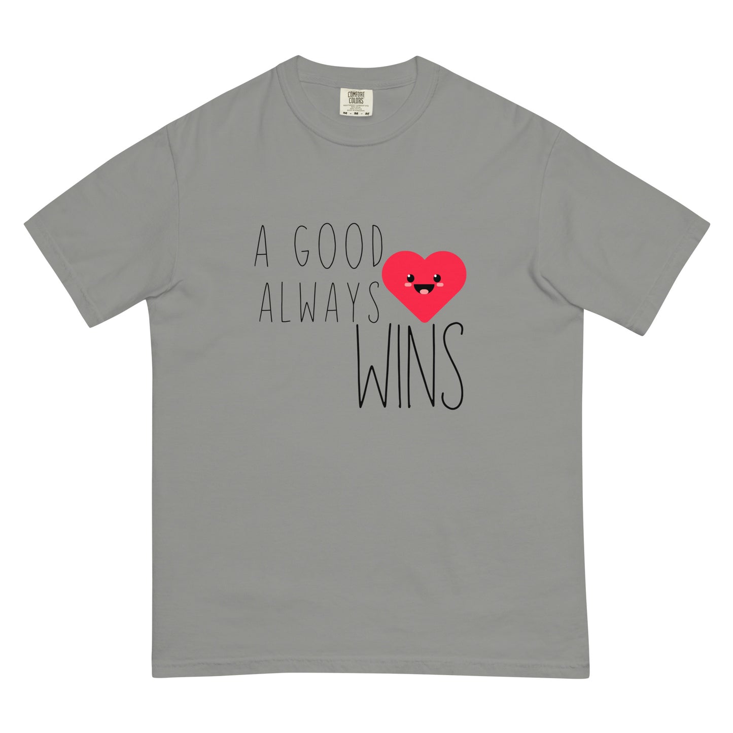 A Good Heart Unisex garment-dyed heavyweight t-shirt