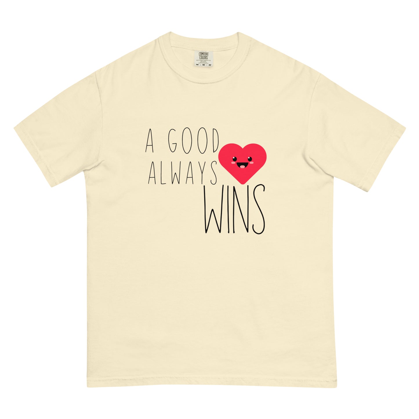 A Good Heart Unisex garment-dyed heavyweight t-shirt