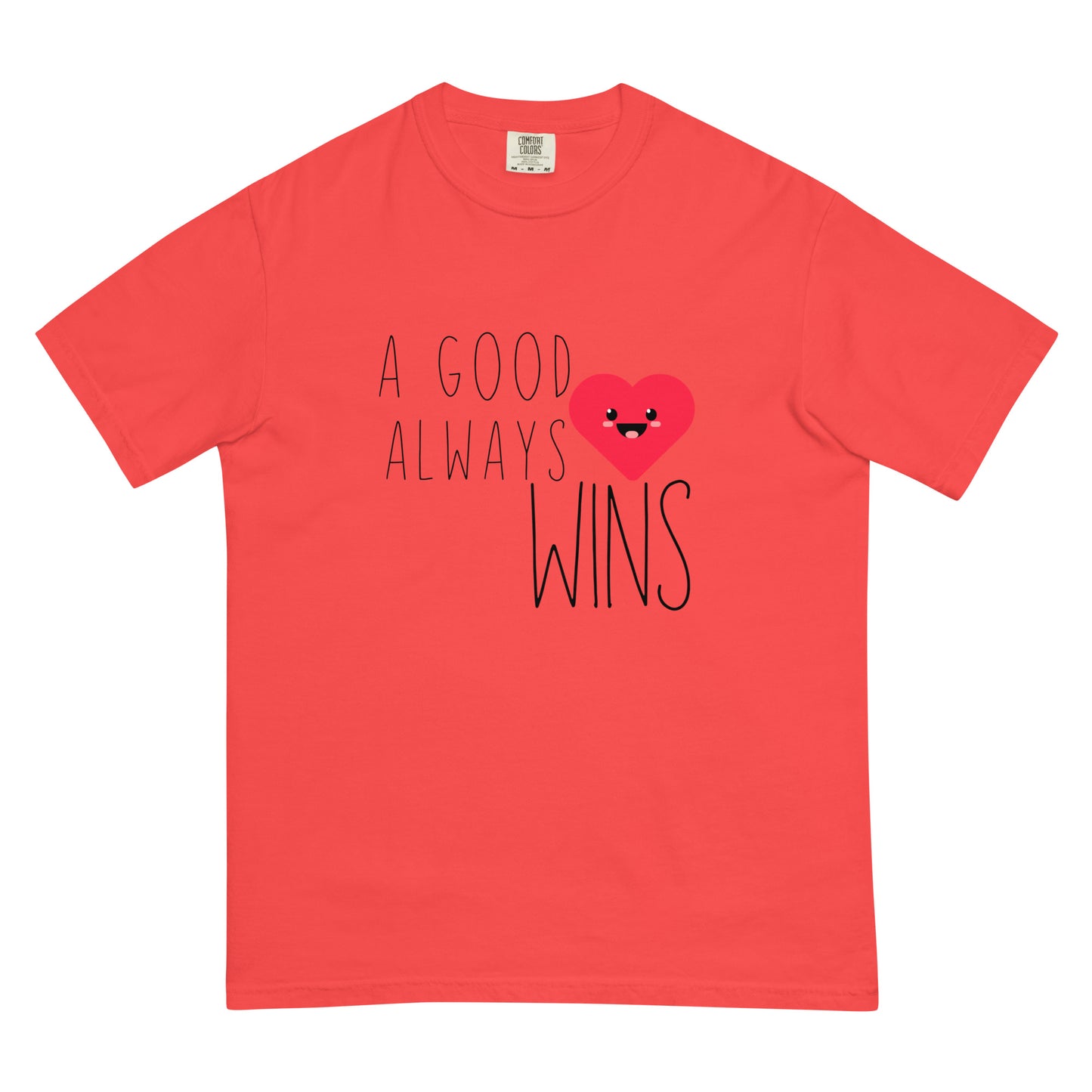 A Good Heart Unisex garment-dyed heavyweight t-shirt