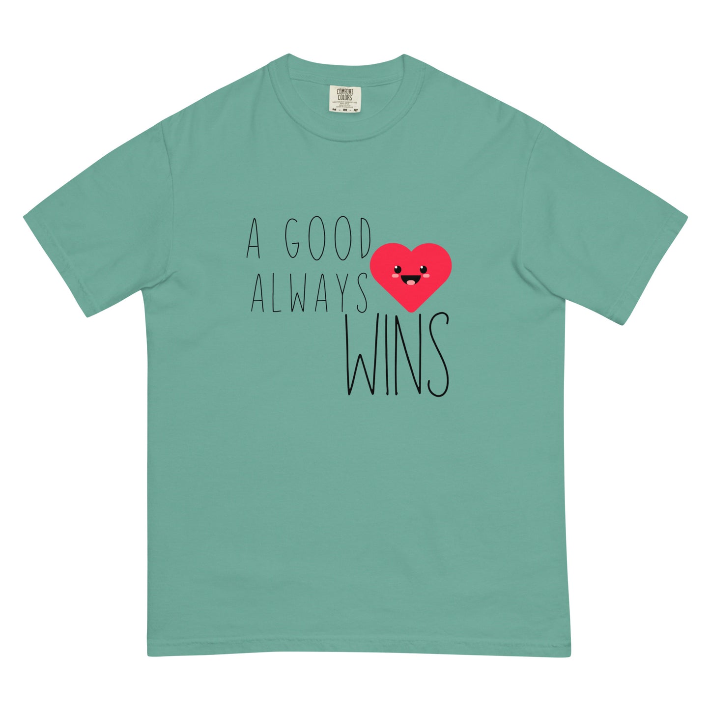 A Good Heart Unisex garment-dyed heavyweight t-shirt