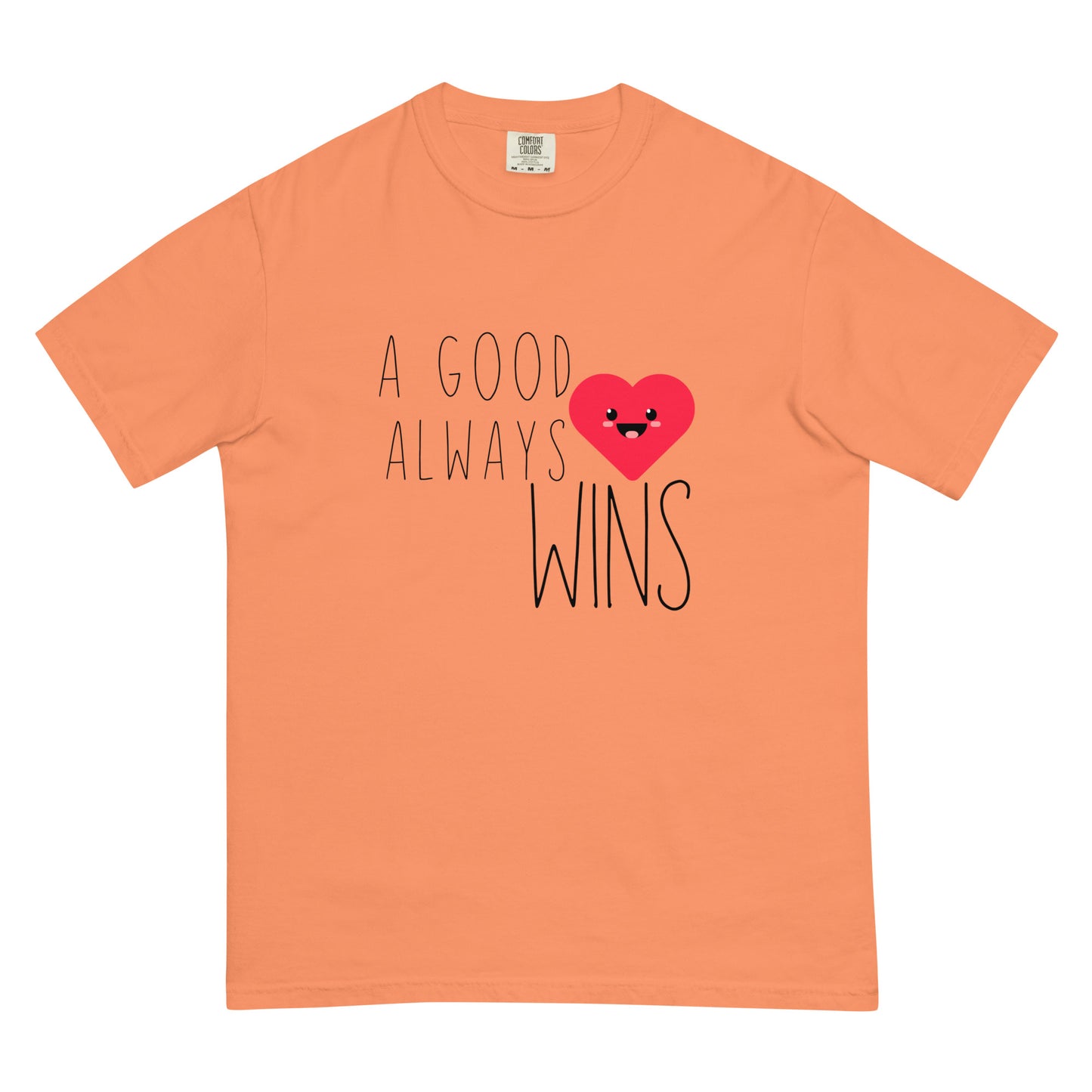 A Good Heart Unisex garment-dyed heavyweight t-shirt