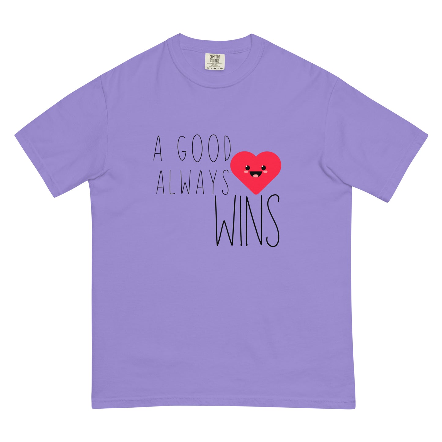 A Good Heart Unisex garment-dyed heavyweight t-shirt
