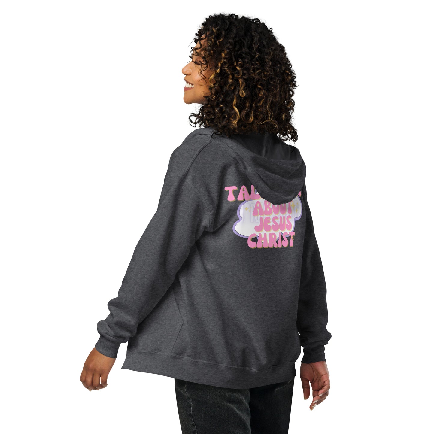 Talk about Jesus Unisex heavy blend zip hoodie