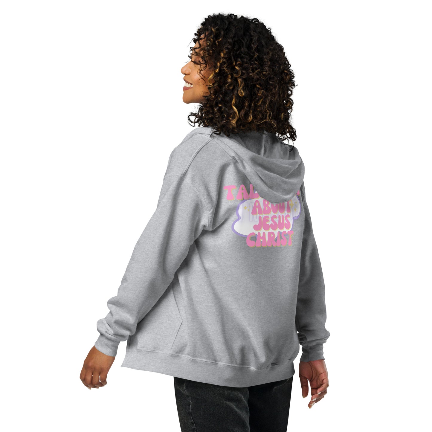 Talk about Jesus Unisex heavy blend zip hoodie