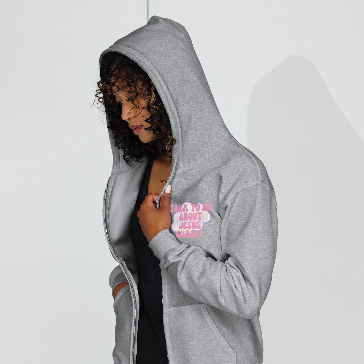 Talk about Jesus Unisex heavy blend zip hoodie