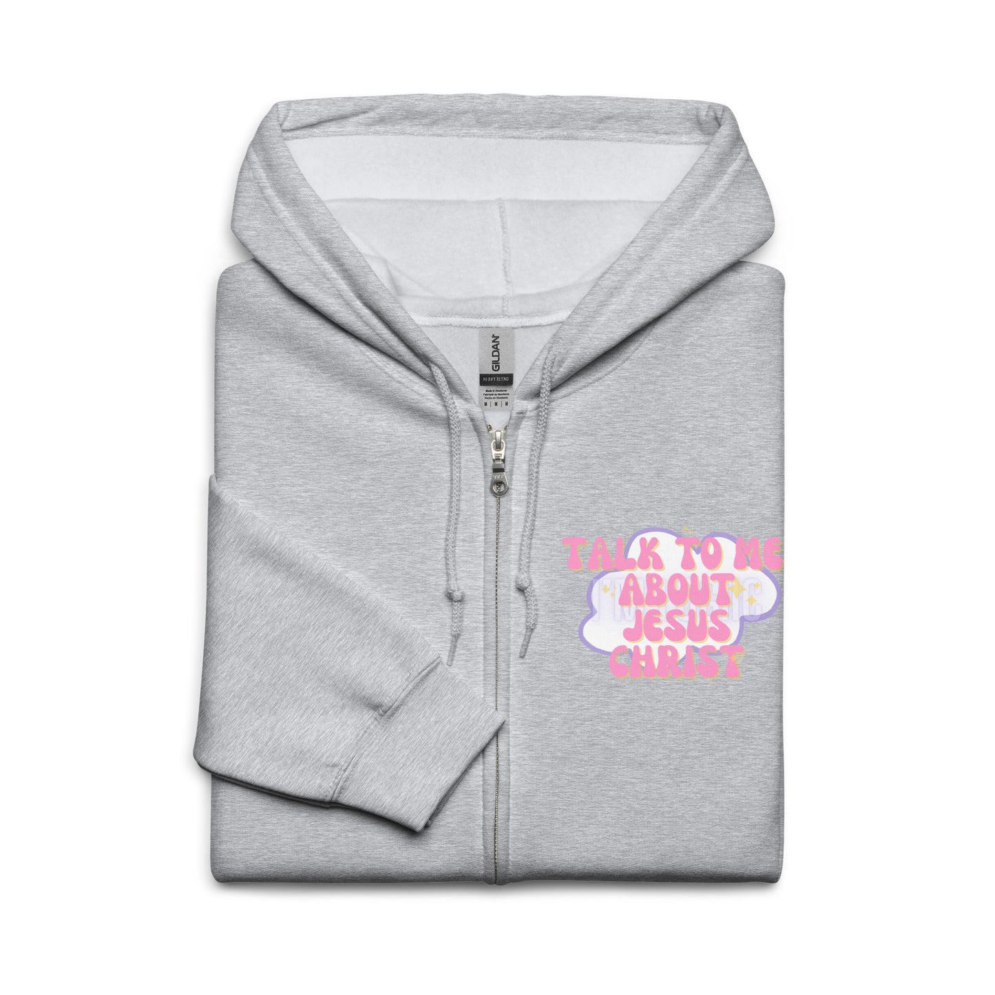 Talk about Jesus Unisex heavy blend zip hoodie
