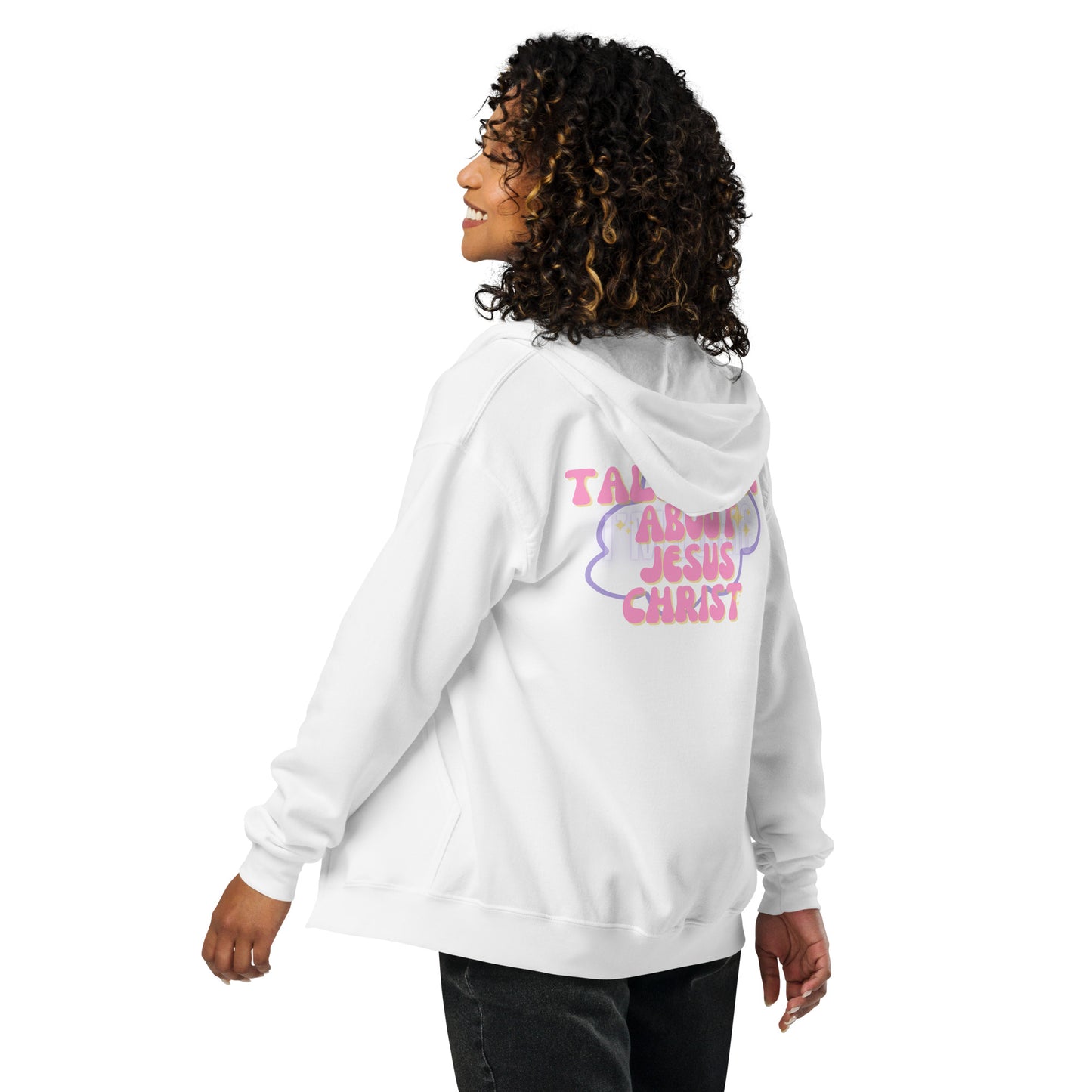 Talk about Jesus Unisex heavy blend zip hoodie