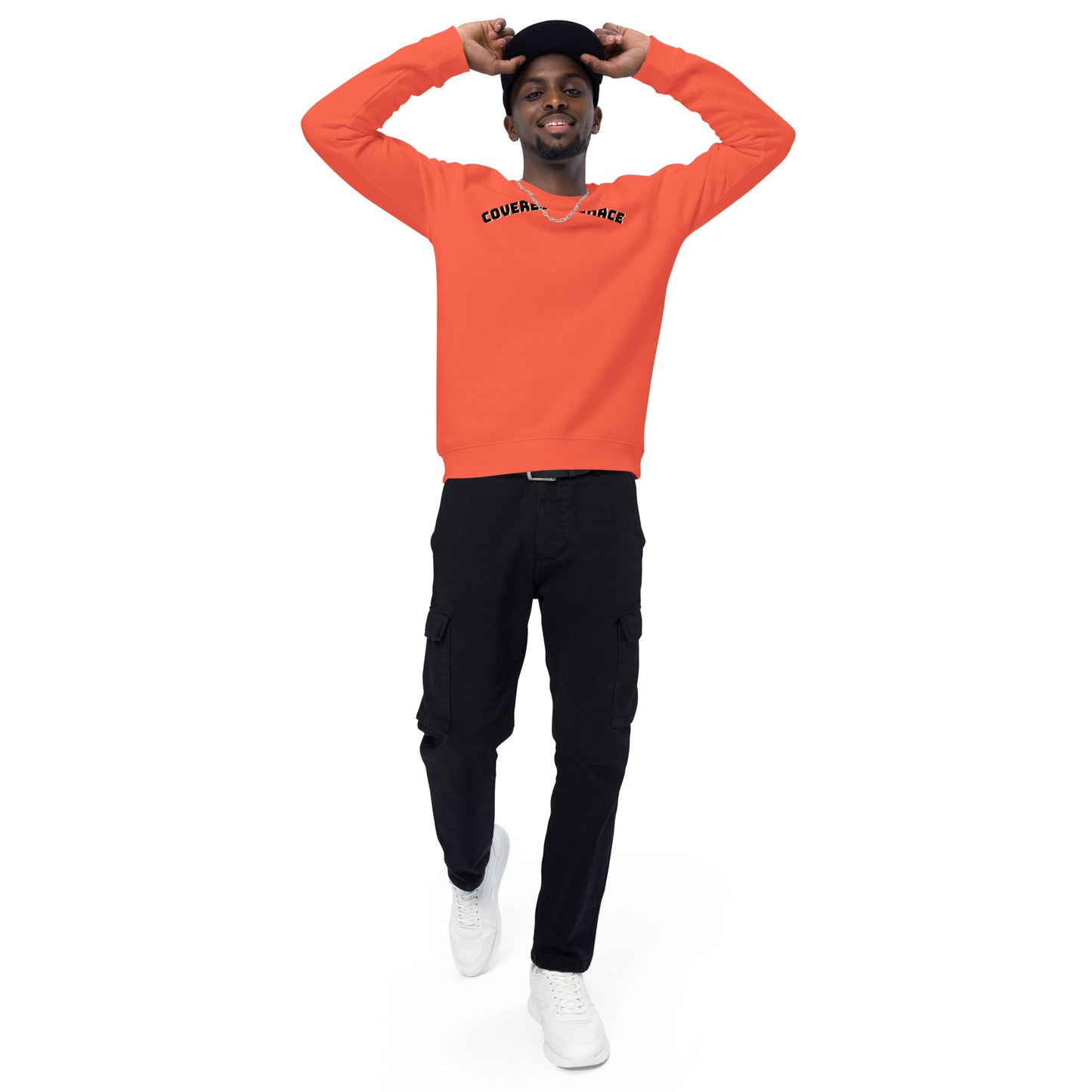 Covered by Grace Unisex organic raglan sweatshirt