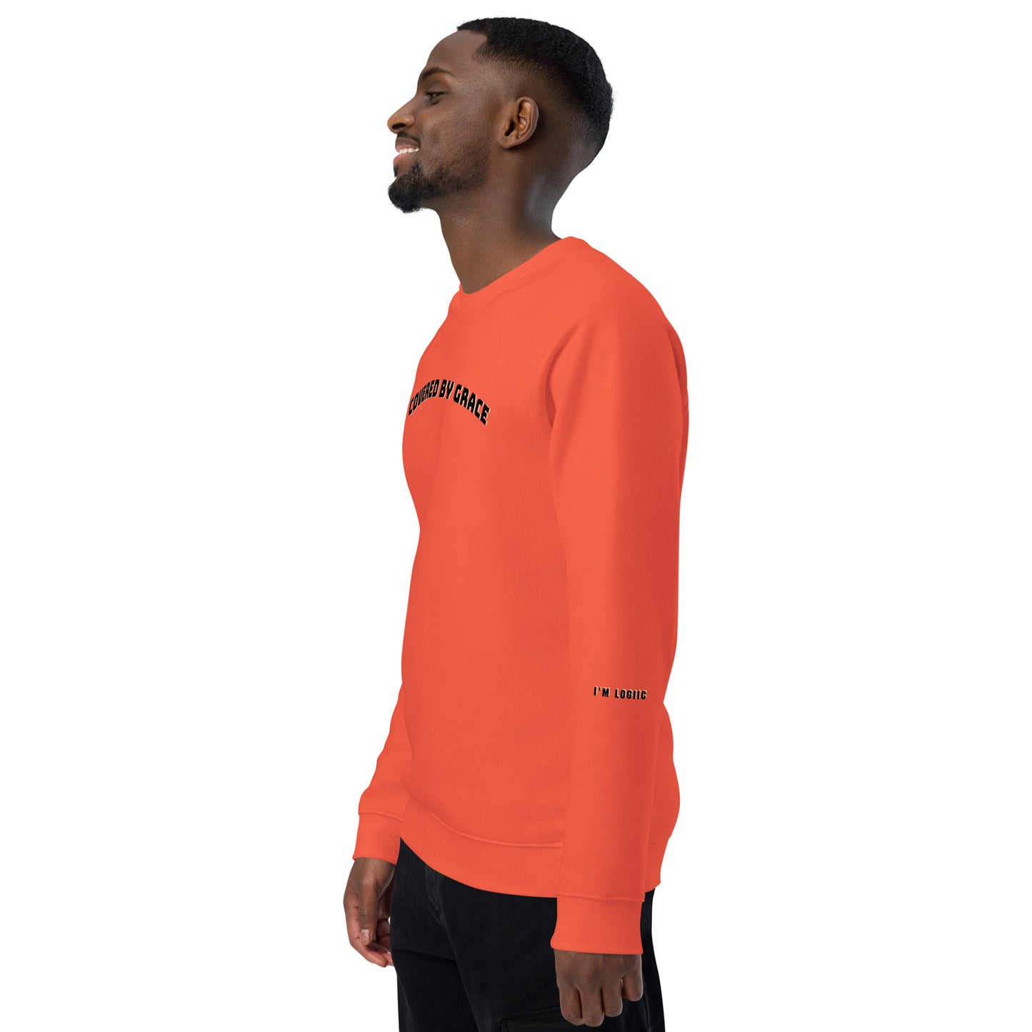 Covered by Grace Unisex organic raglan sweatshirt