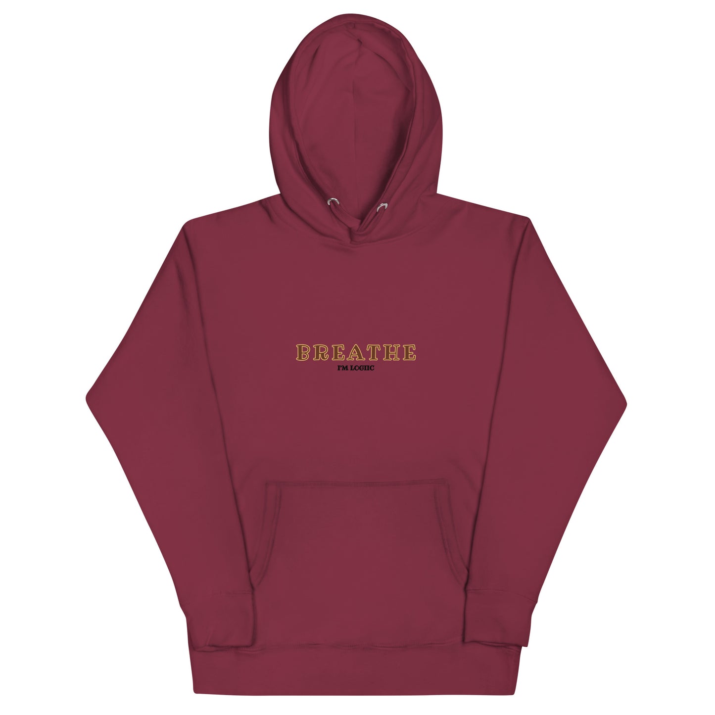 Breathe Maroon Unisex Hoodie