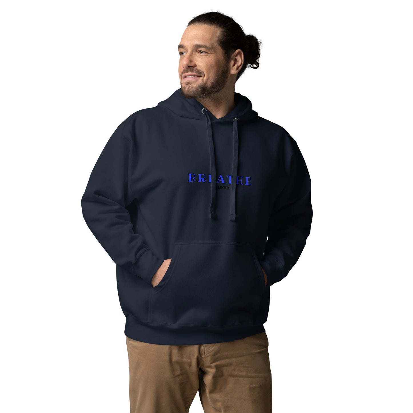 Breathe Navy Unisex Hoodie