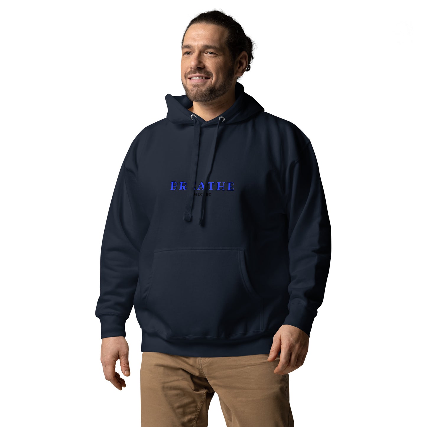 Breathe Navy Unisex Hoodie