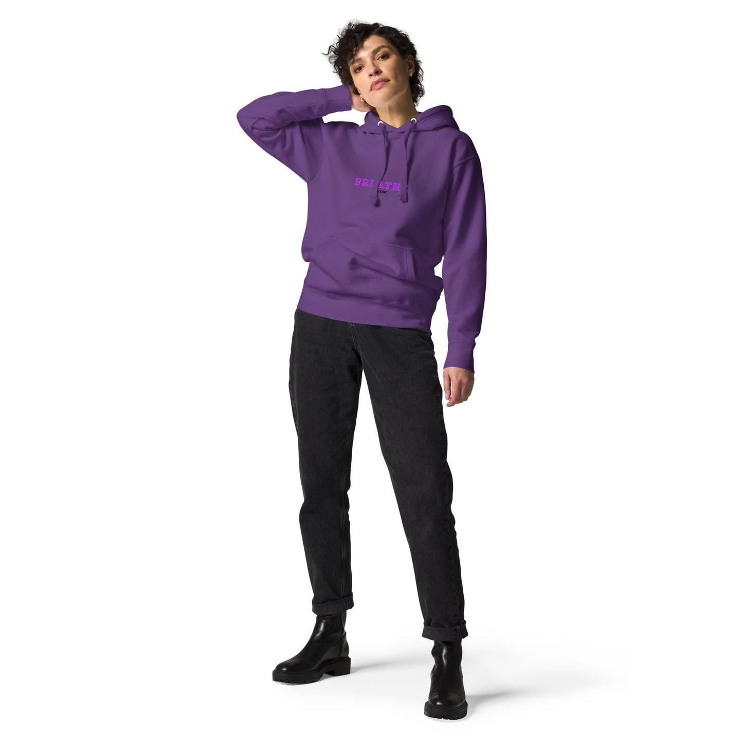 Breathe Purple Unisex Hoodie