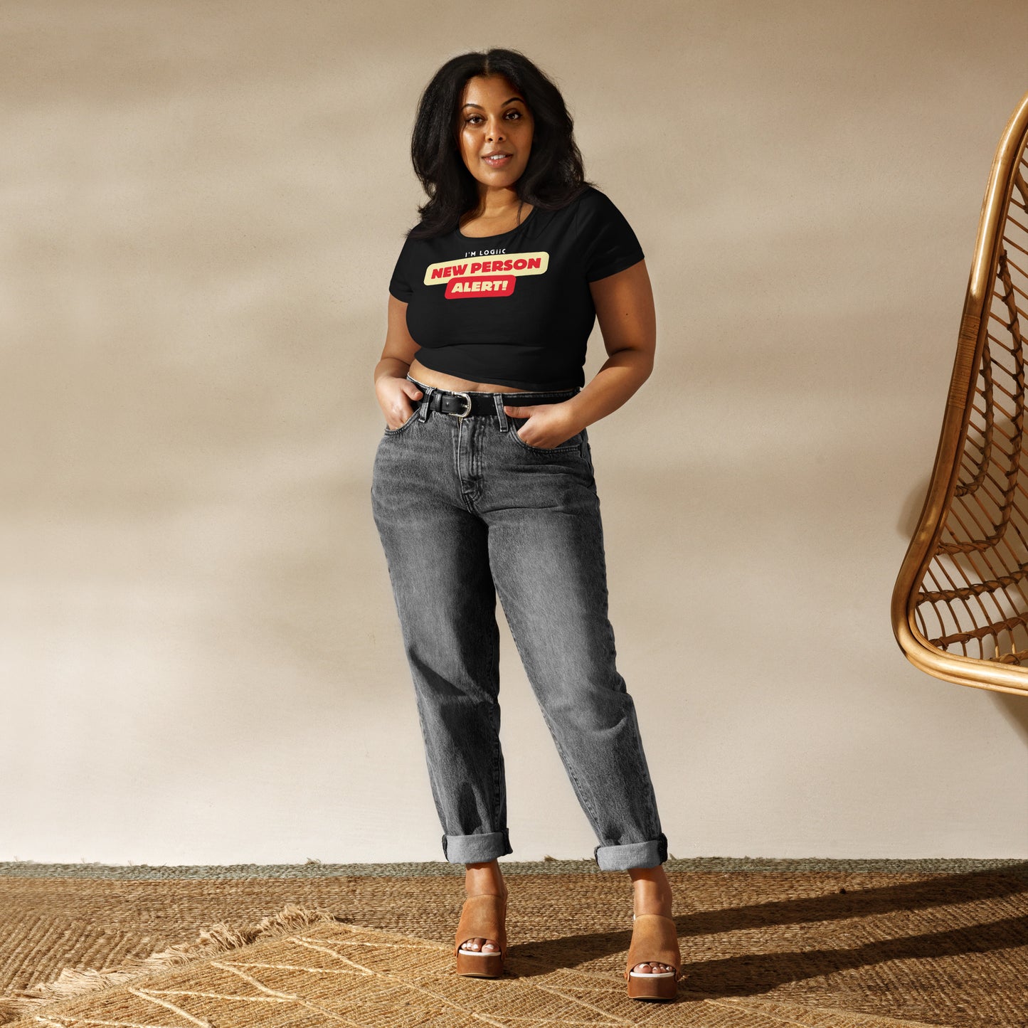 New Person Alert Women’s Crop Tee