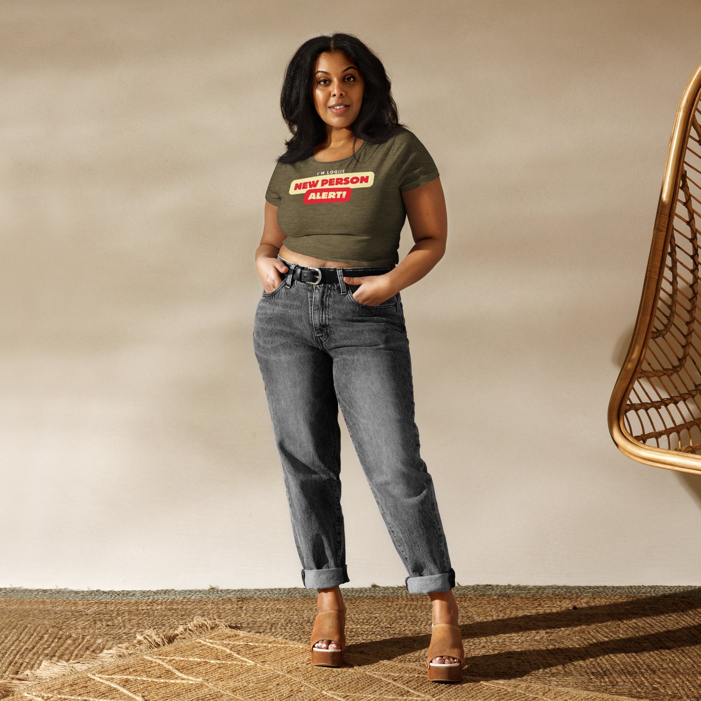 New Person Alert Women’s Crop Tee