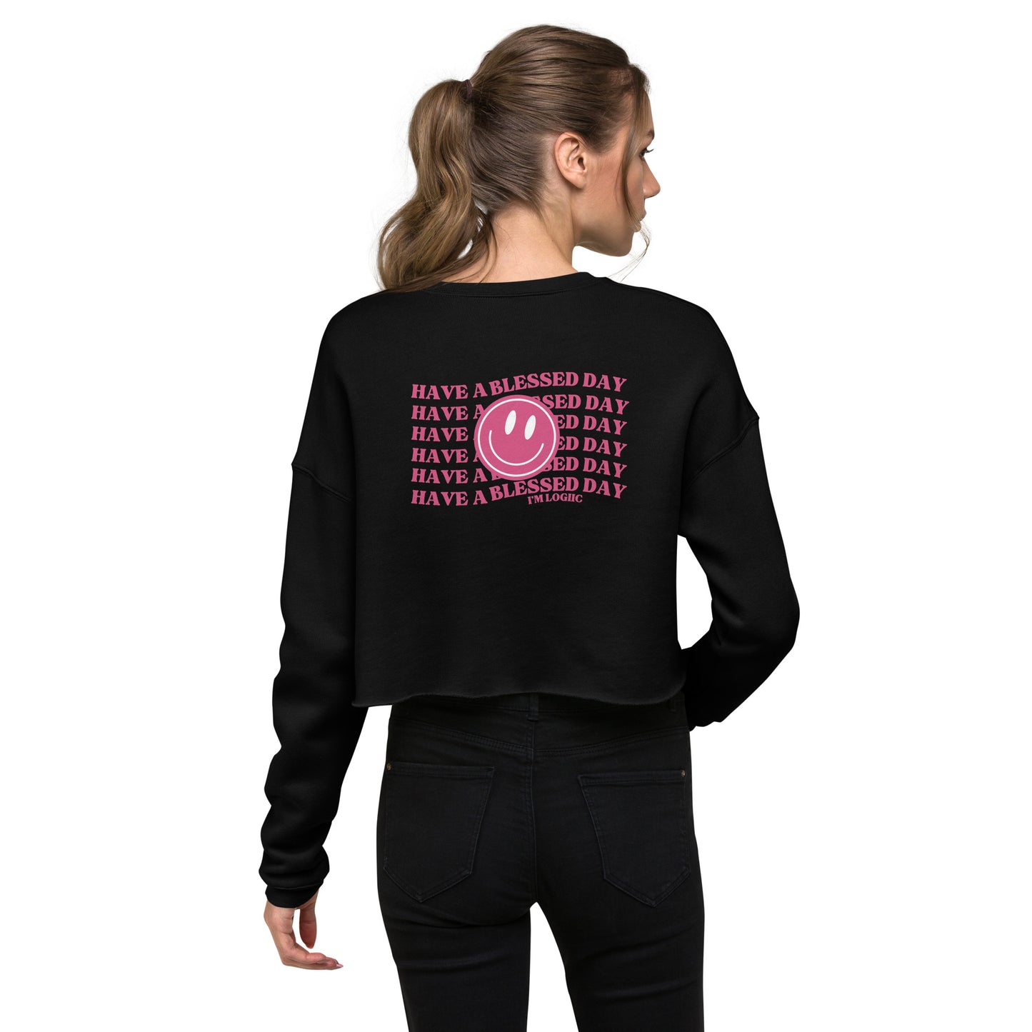 Have a Blessed Day Crop Sweatshirt