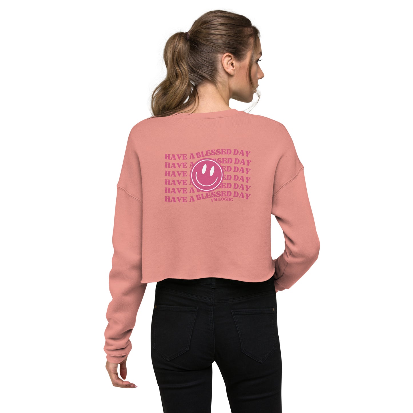 Have a Blessed Day Crop Sweatshirt