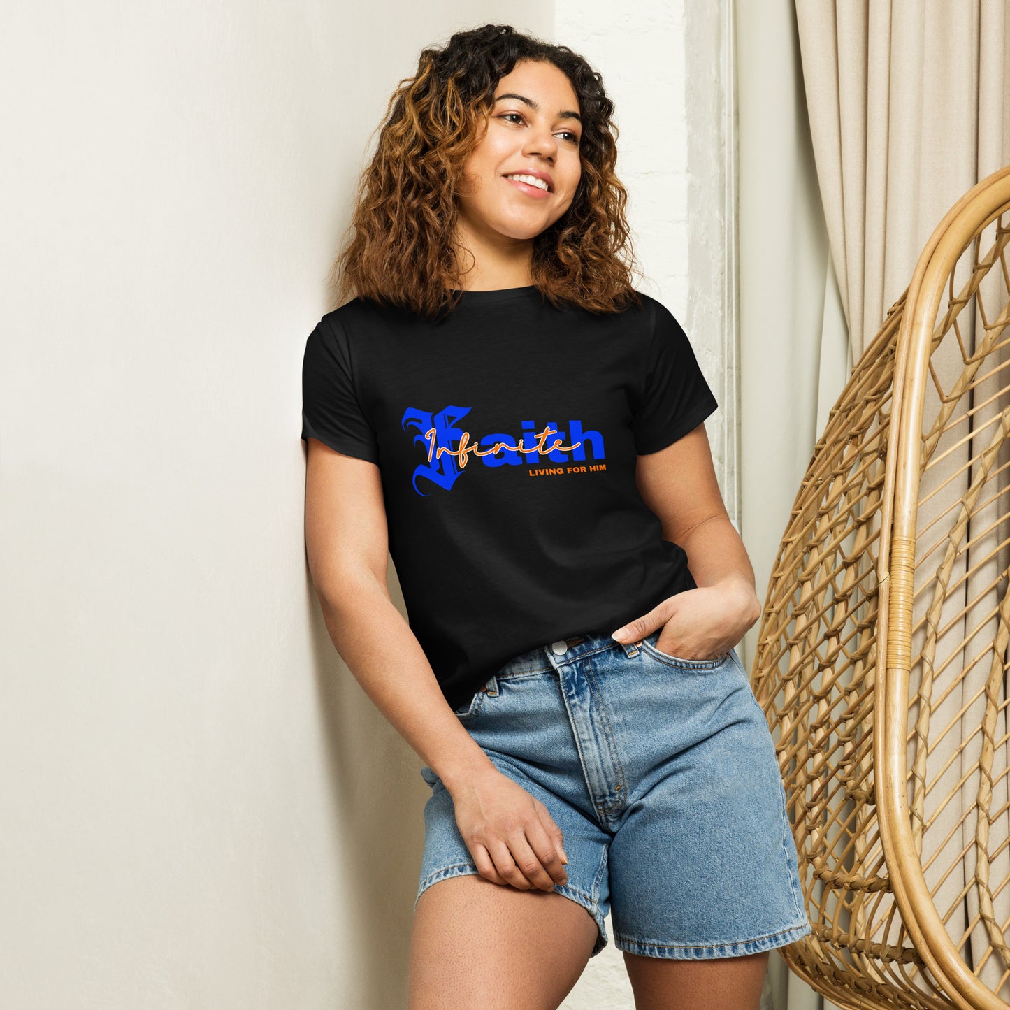 Infinite Faith Women’s high-waisted t-shirt
