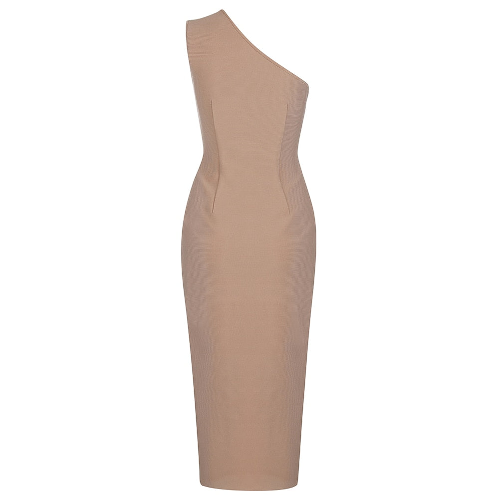 Gianna Asymmetry Bandage Dress - Dresses