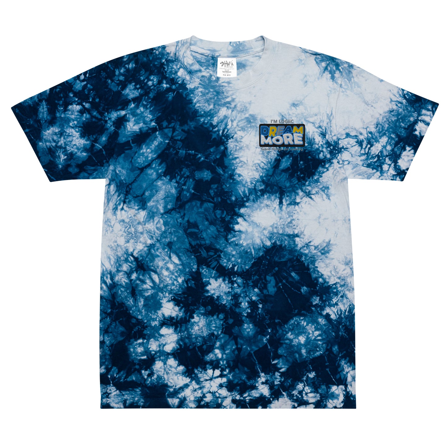 Dream More Tie Dye -Oversized - Navy & white / S - Shirts &