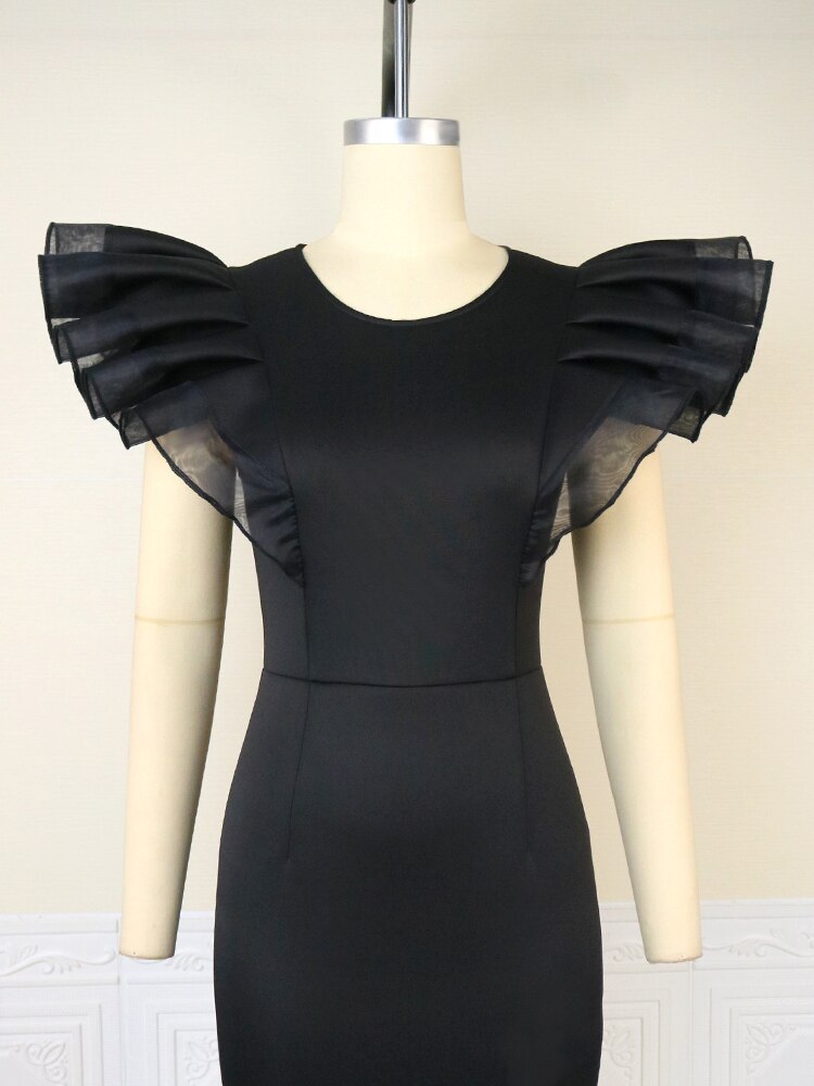 Daphne Ruffled Sleeve Dress